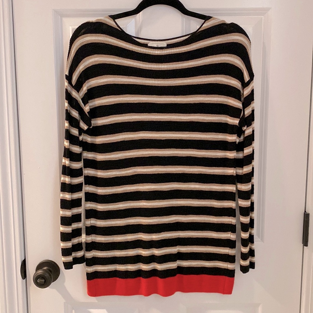 LOFT Lou & Grey Striped Crew Neck Sweater